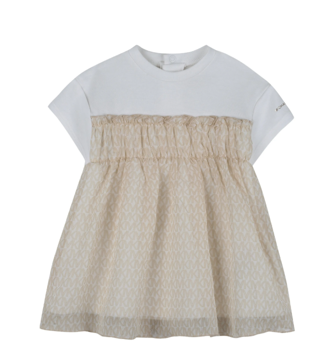 MICHEAL KORS ruffled logo dress