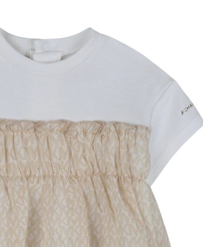MICHEAL KORS ruffled logo dress