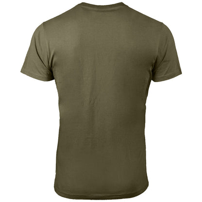 rear of stone grey mil tec us style cotton t shirt