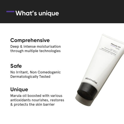 Minimalist Marula Oil 5% Face Moisturizer 50g - Beauty Tribe
