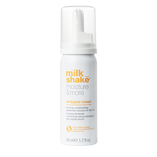 milk_shake whipped cream mousse bottle on a white background