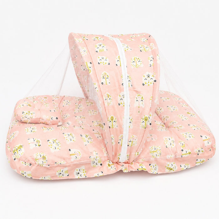 Mosquito Bed Net - Pink - Cat & Bear - 26