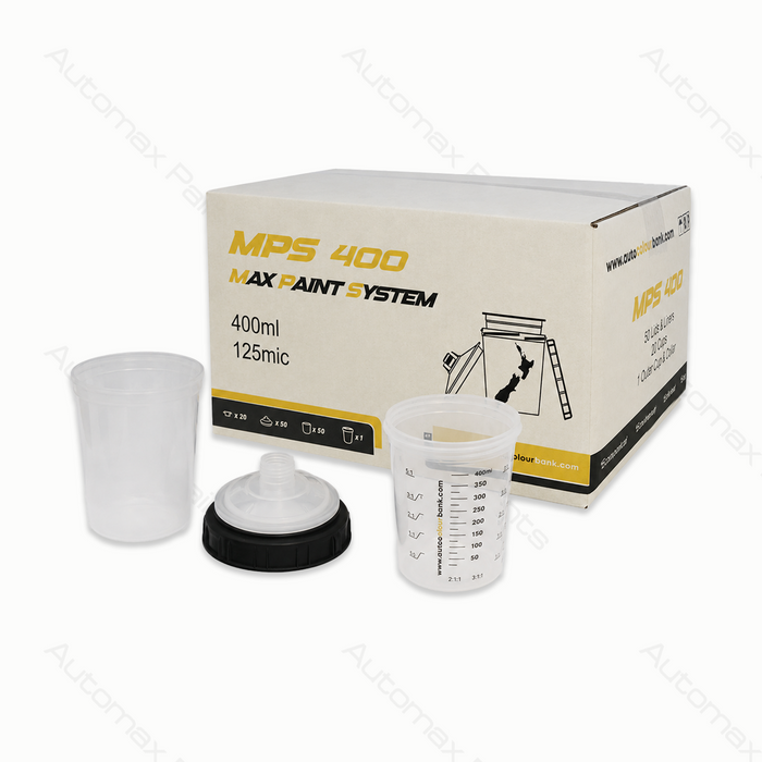 MPS Disposable Spray Gun Cup Set 400ml - 50 Cups