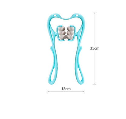 Multifunctional Manual Six-wheel Neck Massager Massage Relieve Roller Massage Tool - Joyscore