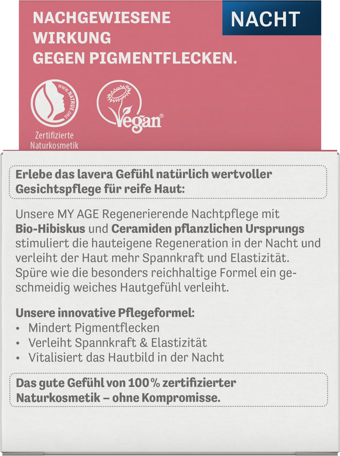 lavera MY AGE Regenerierende Nachtpflege