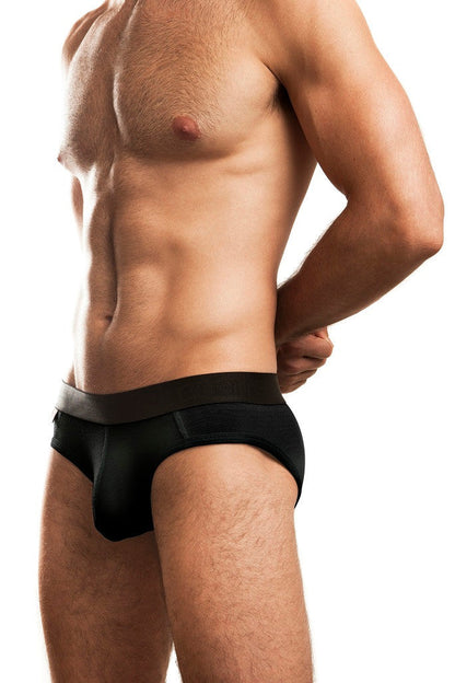 Jack Adams USA Naked Brief in black- men's sexy, premium underwear, jockstraps and thongs