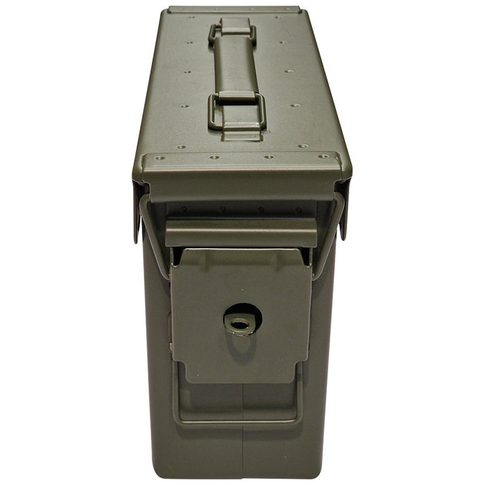 folding clasp closure of green nato m19a1 30 cal ammo box