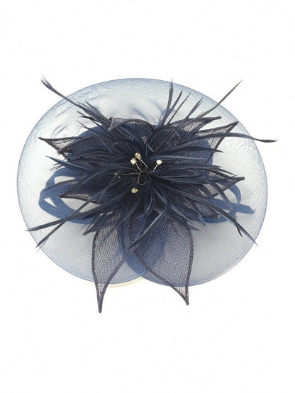 Navy Floral Halo Fascinator - Franklins