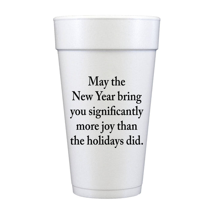 New Year More Joy Foam Cups