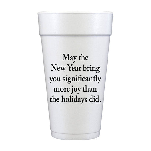 New Year More Joy Foam Cups