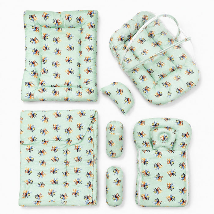Newborn Bedding Set - 8 Pieces - Paw - Green