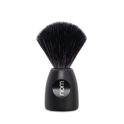 NOM Shaving Brush, Black Fibre, Plastic Black - BUYBARBER.COM