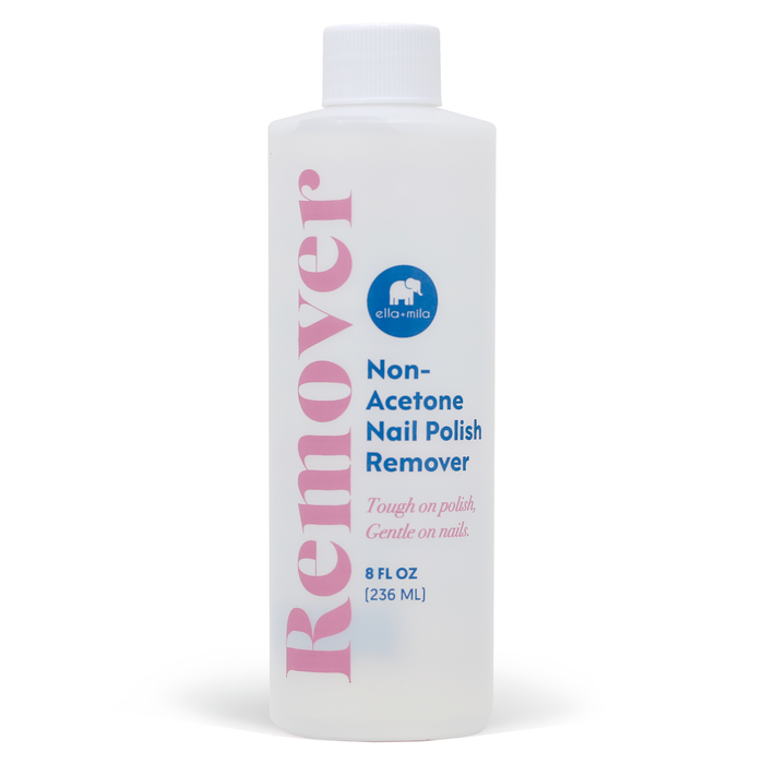 Non-Acetone Nail Polish Remover 8 fl oz white bottle – ella+mila