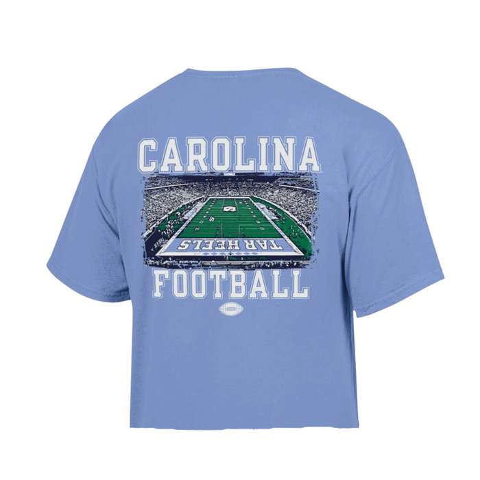 North Carolina Football Kenan Stadium Cropped T-Shirt by Comfort Wash - Main View - Comfort Wash