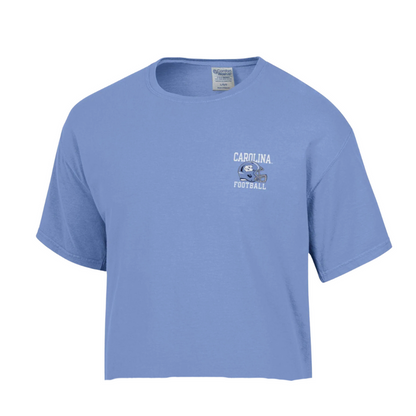 North Carolina Football Kenan Stadium Cropped T-Shirt by Comfort Wash - Detail View - Comfort Wash