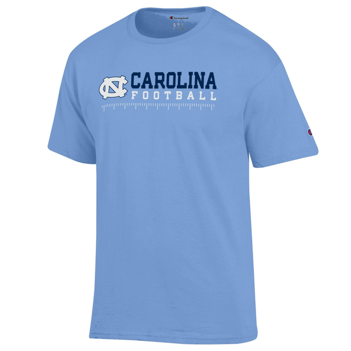 North Carolina Football Schedule T-Shirt for 2026 - Detail View - Champion