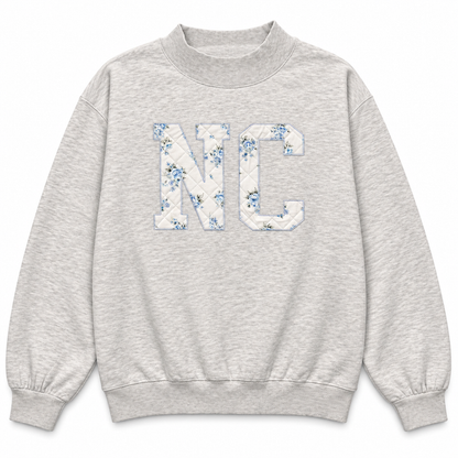 North Carolina Quilt Embroidered Mock Neck - Main View - Camp David