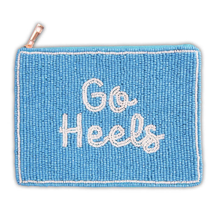 North Carolina Tar Heels Hand Beaded Coin Pouch - Main View - Desden