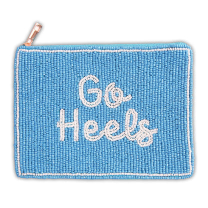 North Carolina Tar Heels Hand Beaded Coin Pouch - Main View - Desden