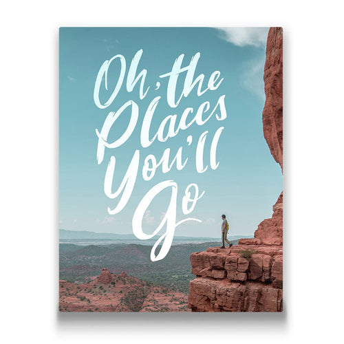 Oh The Places You'll Go - Canvas Wall Art Conquest Maps LLC