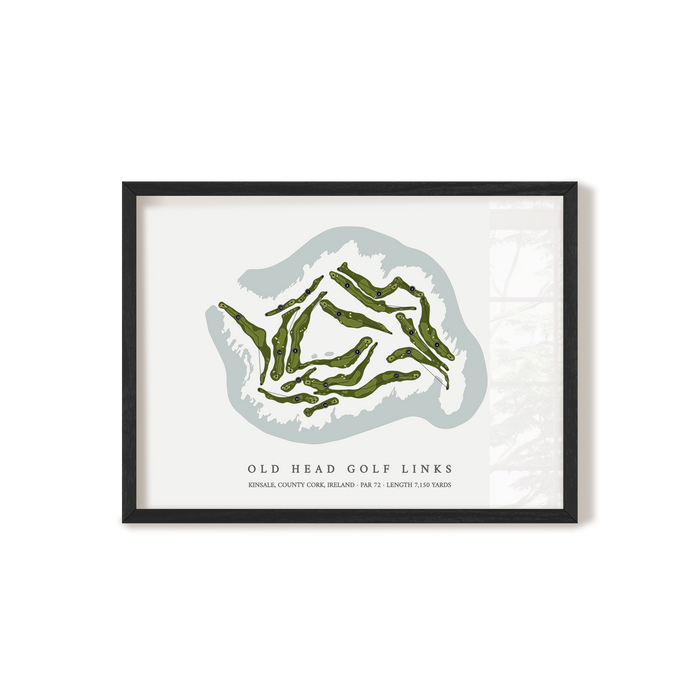 Old Head Golf Links | Golf Course Print | Black Frame
