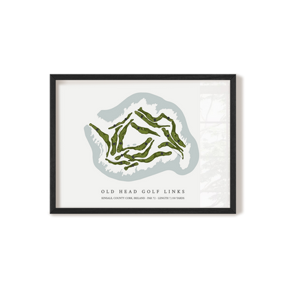 Old Head Golf Links | Golf Course Print | Black Frame