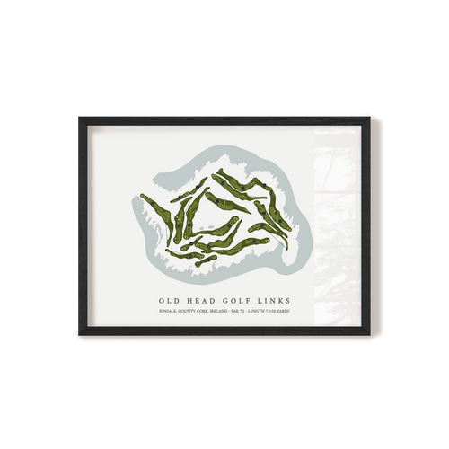 Old Head Golf Links | Golf Course Print | Black Frame