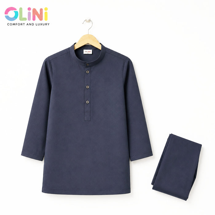 OLINI - All Season - Wash N Wear - Kurta Shalwar - Greyish Blue - YAM