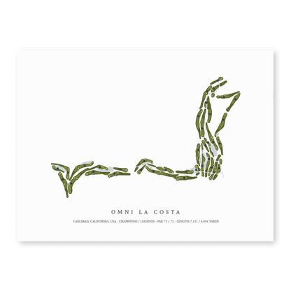 Omni La Costa Resort & Spa | Golf Course Print | Unframed