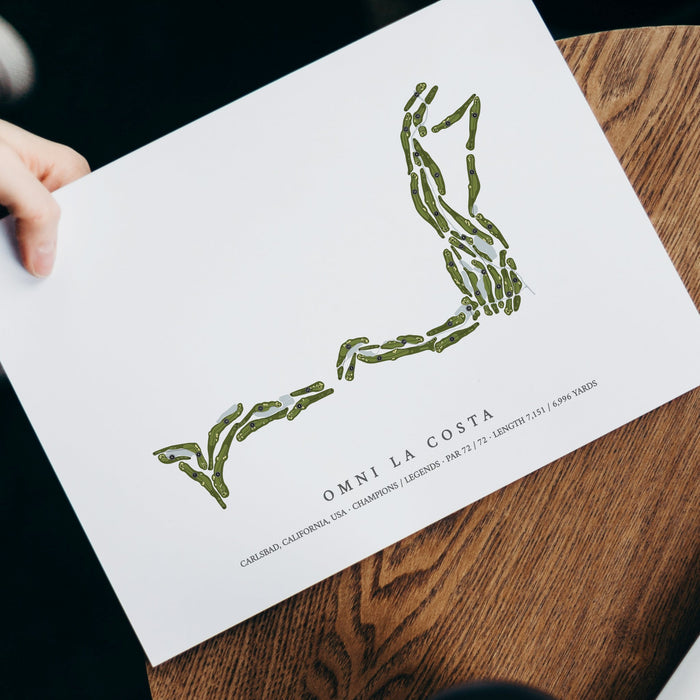Omni La Costa Resort & Spa | Golf Course Print | With Laptop