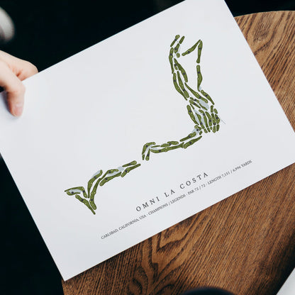 Omni La Costa Resort & Spa | Golf Course Print | With Laptop
