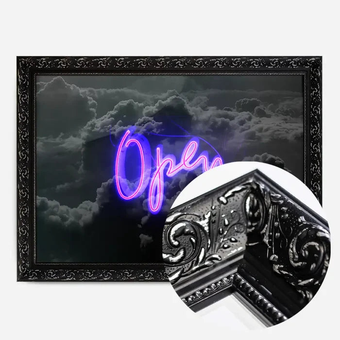21x30cm | 8¼ x 11¾in / Black Ornate Frame