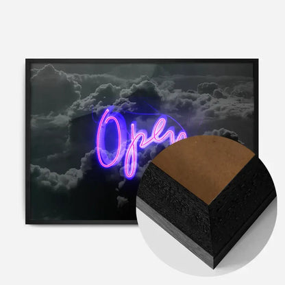21x30cm | 8¼ x 11¾in / Black Wood Frame