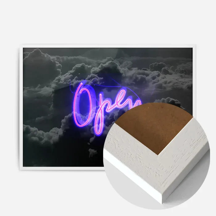 21x30cm | 8¼ x 11¾in / White Wood Frame