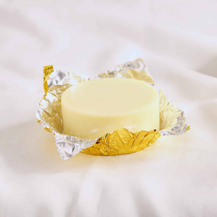 Close-up of Valley Mist Pure Massage Bar with organic cocoa butter and shea butter, fragrance-free