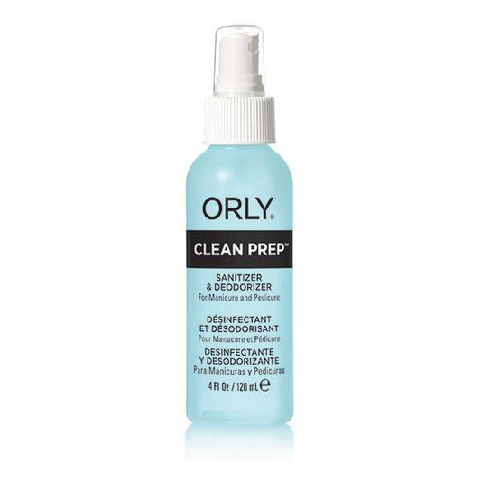 Orly Clean Prep 4Oz Nail Sanitizer and deodorizer Nail Treatment