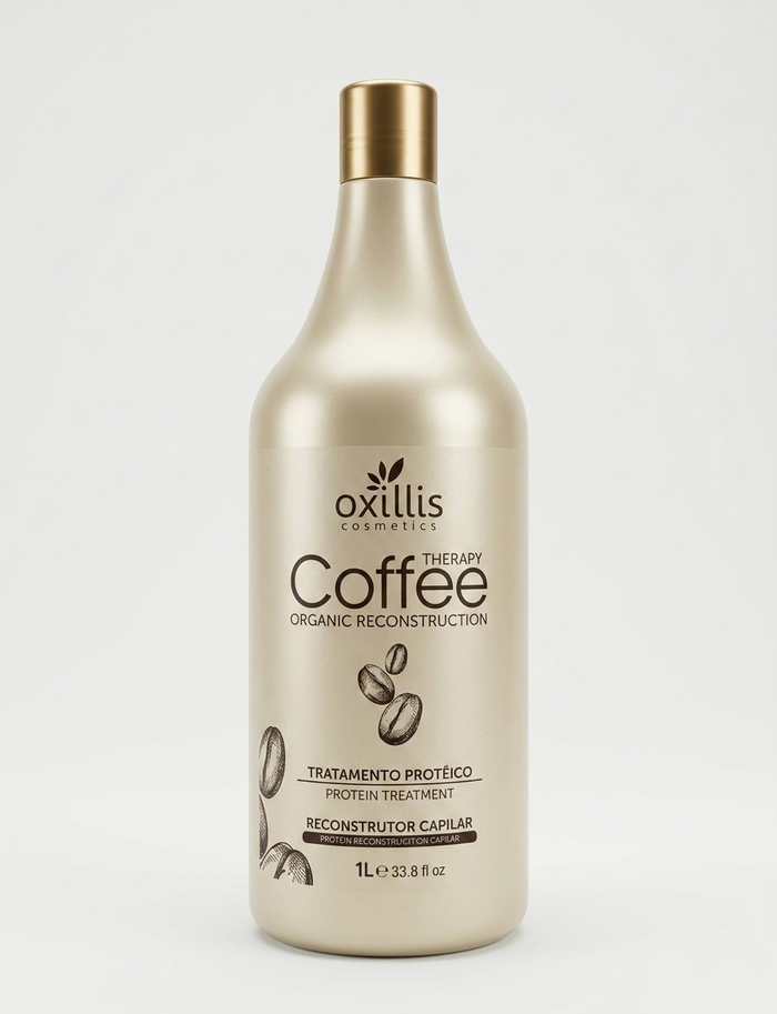 OXILLIS Coffee Therapy Brazilian Protein Hair Straightener 1000 ML - DOKAN