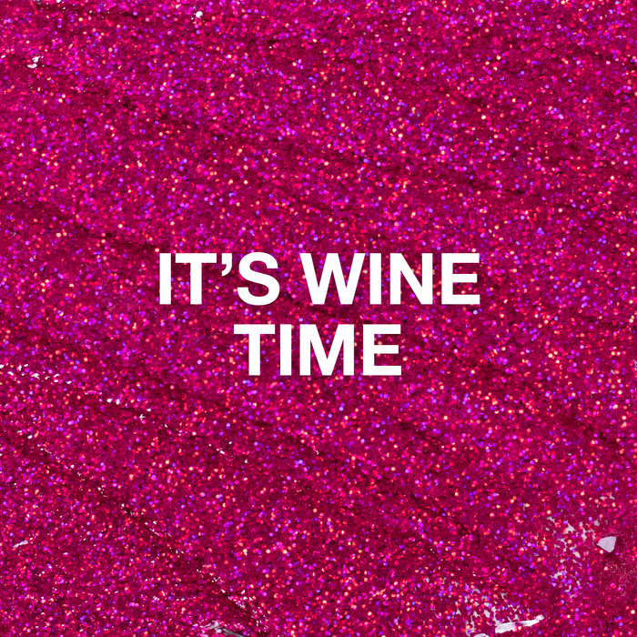 P+ It's Wine Time, Glitter Gel Polish, 10 ml
