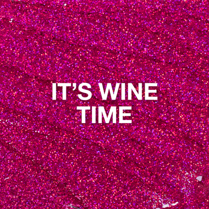 P+ It's Wine Time, Glitter Gel Polish, 10 ml