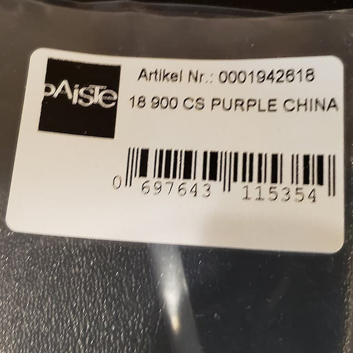 Paiste 18" Color Sound 900 Series Purple China Cymbal *IN STOCK*
