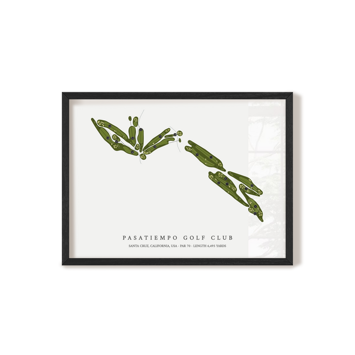 Pasatiempo Golf Club | Golf Course Print | Black+Frame