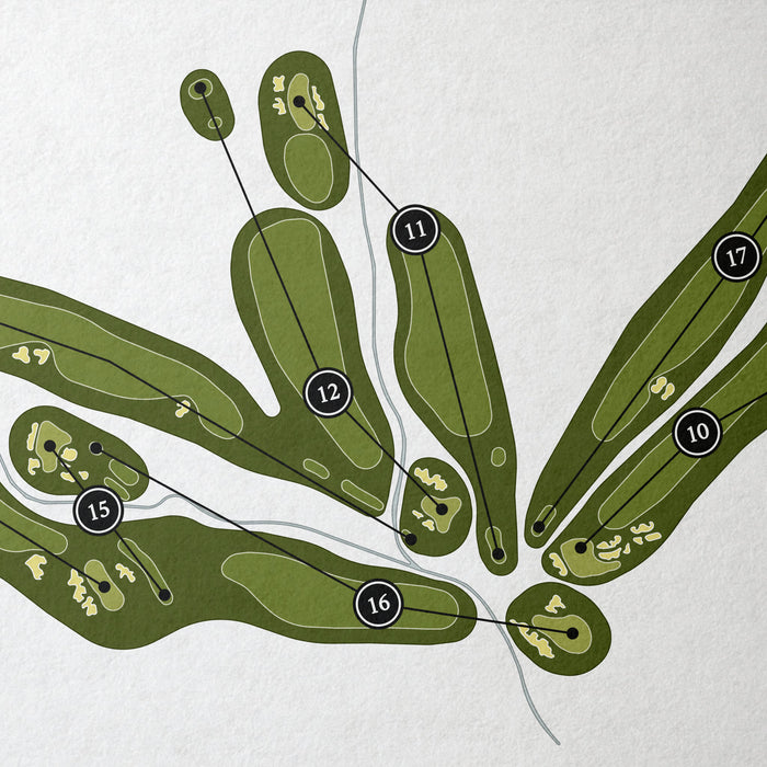 Pasatiempo Golf Club | Golf Course Print | Close+Up