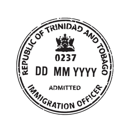 Passport Stamp Decal - Trinidad and Tobago Conquest Maps LLC