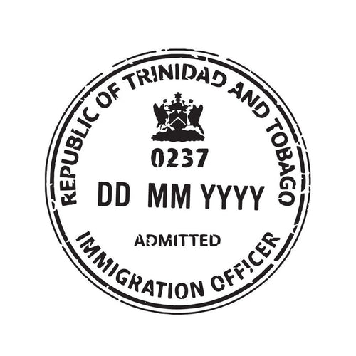 Passport Stamp Decal - Trinidad and Tobago Conquest Maps LLC