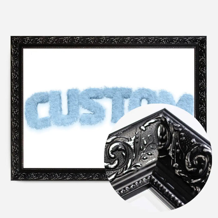 21x30cm | 8¼ x 11¾in / Black Ornate Frame