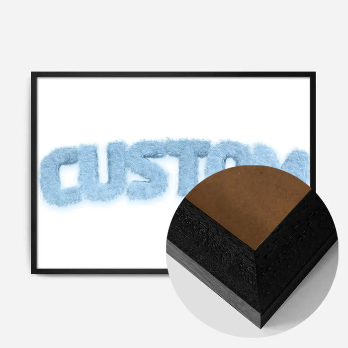 21x30cm | 8¼ x 11¾in / Black Wood Frame