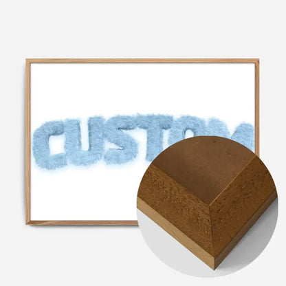 21x30cm | 8¼ x 11¾in / Oak Wood Frame