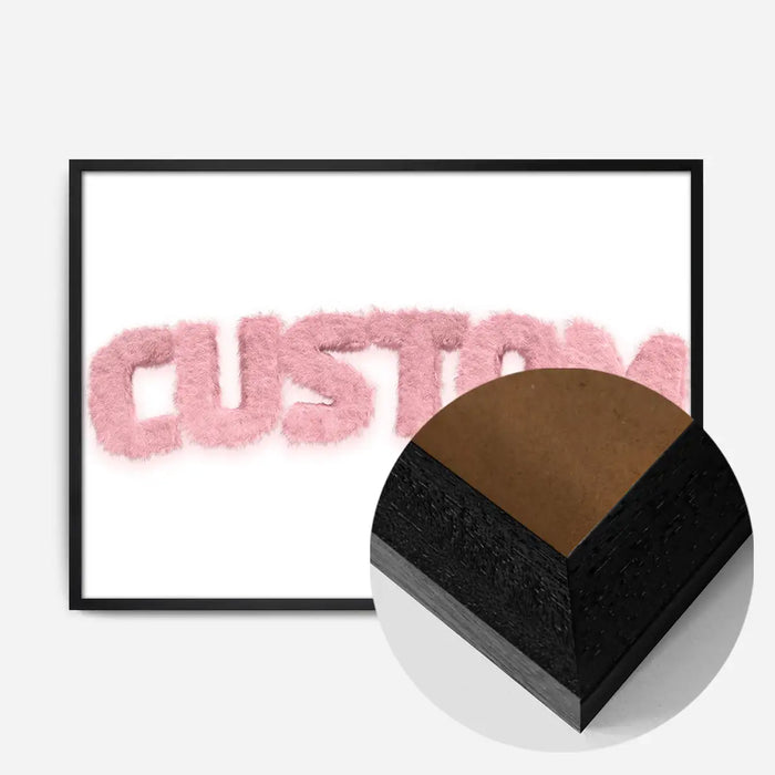 21x30cm | 8¼ x 11¾in / Black Wood Frame