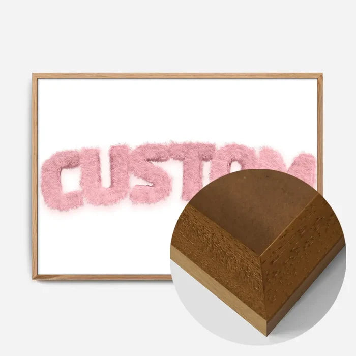 21x30cm | 8¼ x 11¾in / Oak Wood Frame