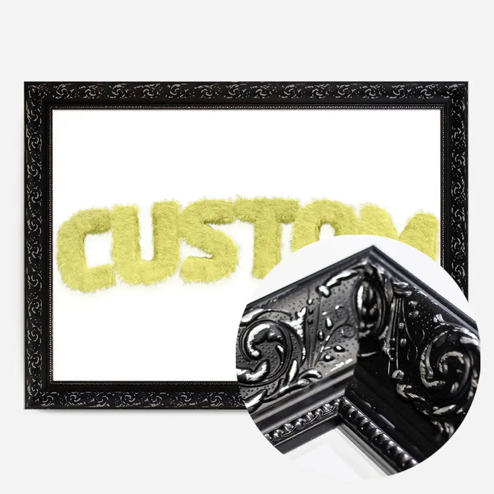 21x30cm | 8¼ x 11¾in / Black Ornate Frame
